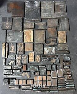100+ Buff & Buff Manufacturing Company Vintage Wood Printing Block Lot Boston
