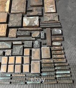 100+ Buff & Buff Manufacturing Company Vintage Wood Printing Block Lot Boston