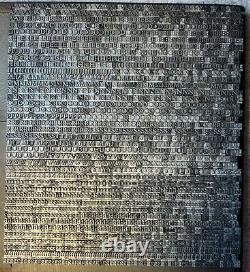 10 Pt Cloister Bold Type only set 6400+ Pieces MASSIVE set 17+ pounds