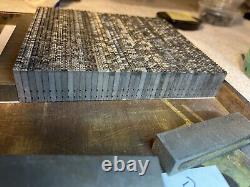10 Pt Cloister Bold Type only set 6400+ Pieces MASSIVE set 17+ pounds