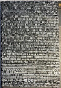 10 Pt Cloister Bold Type only set 6400+ Pieces MASSIVE set 17+ pounds