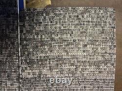 10 Pt Cloister Bold Type only set 6400+ Pieces MASSIVE set 17+ pounds