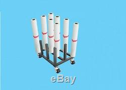 12 Roll Heavy Duty Vinyl, Digital Media, Printing, Storage Mobile Floor Rack