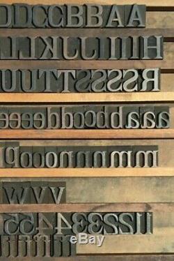 137 Wood Letterpress Print Type Block Upper/Low Letter Number Punctuation 13/16
