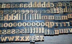 142 1 Wood Letterpress Printing Blocks Type Lower Case Alphabet