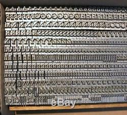 14 Pt Garamond Letterpress Type Upper Lower Case and Figures