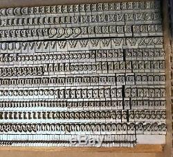 14 Pt Garamond Letterpress Type Upper Lower Case and Figures