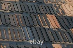 164pcs 3.54 blackletter letterpress wood printing blocks wooden type print