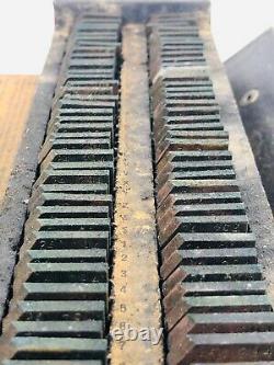 1890's 24 point 294 Lanston Monotype Machine Co Printers LetterPress Box Set