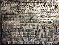 18 Pt Cheltenham Bold Only Set MASSIVE set over 2480 pieces no  over 18 lbs