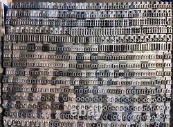 18 Pt Cheltenham Bold Only Set MASSIVE set over 2480 pieces no  over 18 lbs