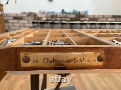 18 Pt Cheltenham Bold Only Set MASSIVE set over 2480 pieces no  over 18 lbs