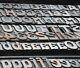 199pcs 2.64 Letterpress Wood Printing Blocks Art Nouveau Wooden Alphabet Abc