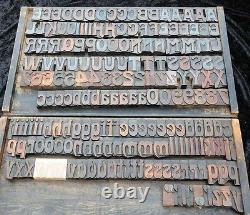 199pcs 2.64 letterpress wood printing blocks Art Nouveau wooden alphabet ABC