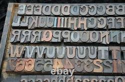 199pcs 2.64 letterpress wood printing blocks Art Nouveau wooden alphabet ABC