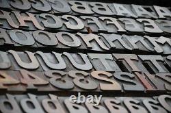 199pcs 2.64 letterpress wood printing blocks Art Nouveau wooden alphabet ABC