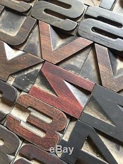 1.37 114 Pcs Extended Letterpress Wood Alphabet Type Print Blocks 5