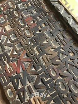 1.37 114 Pcs Extended Letterpress Wood Alphabet Type Print Blocks 5