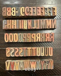 1 5/16 Wooden Letterpress Blocks, Mix-Letters, #'s, Symbols & Spacers, 130 pcs