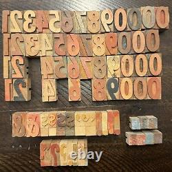 1 5/16 Wooden Letterpress Blocks, Mix-Letters, #'s, Symbols & Spacers, 130 pcs