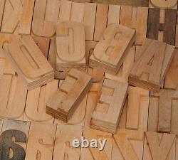 202pcs 2.83 letterpress wood printing blocks wooden alphabet type printer