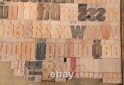 202pcs 2.83 letterpress wood printing blocks wooden alphabet type printer