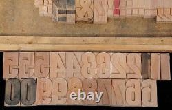 202pcs 2.83 letterpress wood printing blocks wooden alphabet type printer