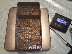 22 Pt Gothic Std Antique Metal Typeset Letterpress Letters Set