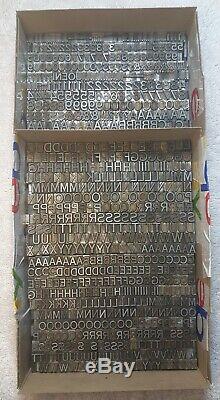 22 Pt Gothic Std Antique Metal Typeset Letterpress Letters Set