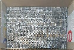 22 Pt Gothic Std Antique Metal Typeset Letterpress Letters Set