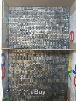 22 Pt Gothic Std Antique Metal Typeset Letterpress Letters Set