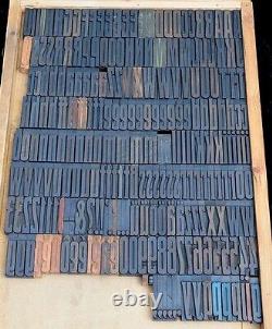 239pcs 3.19 letterpress wood printing blocks rare Art Nouveau wooden alphabet