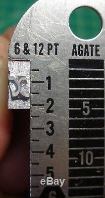 24 Point Font Lead Metal Letterpress Type Unidentified Gothic Style Brand New