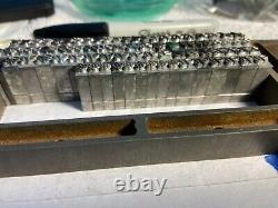 24 Pt Paragraph Script Only Set over 650 pieces Missing Four Letters Clean