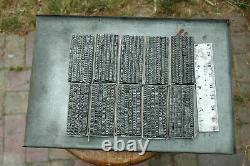 24 pt. Cheltenham Medium Letterpress Huge Complete Font Vintage Lead Type