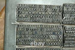 24 pt. Cheltenham Medium Letterpress Huge Complete Font Vintage Lead Type