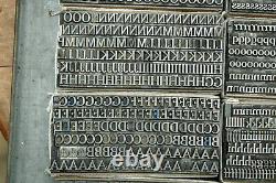 24 pt. Cheltenham Medium Letterpress Huge Complete Font Vintage Lead Type