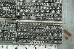 24 pt. Cheltenham Medium Letterpress Huge Complete Font Vintage Lead Type