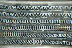 24 pt. Cheltenham Medium Letterpress Huge Complete Font Vintage Lead Type