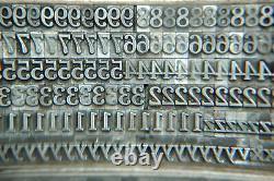 24 pt. Cheltenham Medium Letterpress Huge Complete Font Vintage Lead Type