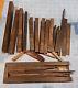 25 Letterpress Wood Furniture Spacers, Reglets + Vintage Holder Full