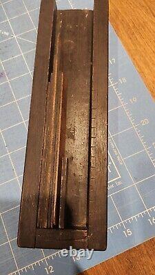25 Letterpress wood furniture spacers, reglets + Vintage Holder Full