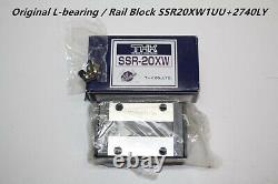 2Pcs Linear Bearing Block SSR20XW1UU+2740LY Linear Rail Rail Block
