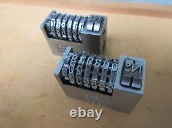 2 Letterpress Numbering Machine Count BIMATIC DIAMOND Gothic R83