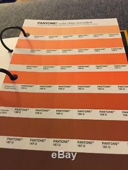 2 Pantone Books SOLID CHIPS UNCOATED And Coated Design Graphic Color Guide