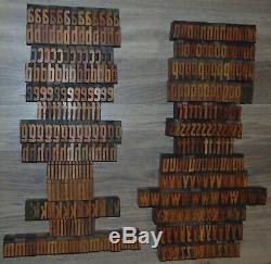 336 1 5/16 Wood Letterpress Printing Blocks Type Lower Case Alphabet