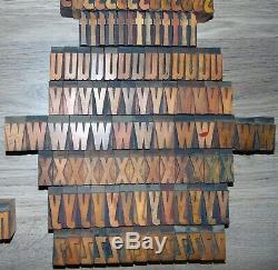 336 1 5/16 Wood Letterpress Printing Blocks Type Lower Case Alphabet