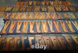 336 1 5/16 Wood Letterpress Printing Blocks Type Lower Case Alphabet