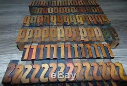 336 1 5/16 Wood Letterpress Printing Blocks Type Lower Case Alphabet