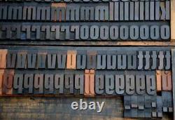 352pcs! Letterpress wood printing blocks 2.13 tall wooden type woodtype block
